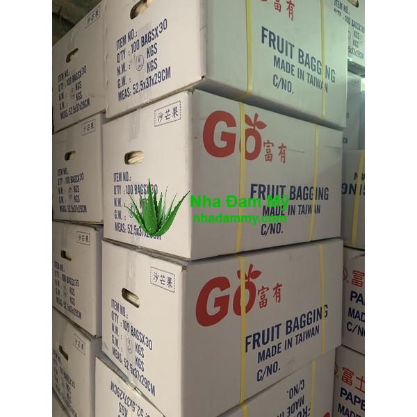 3000 Túi bao xoài TAIWAN giá sỉ rất rẻ (bao bọc Trắng hiệu GO)